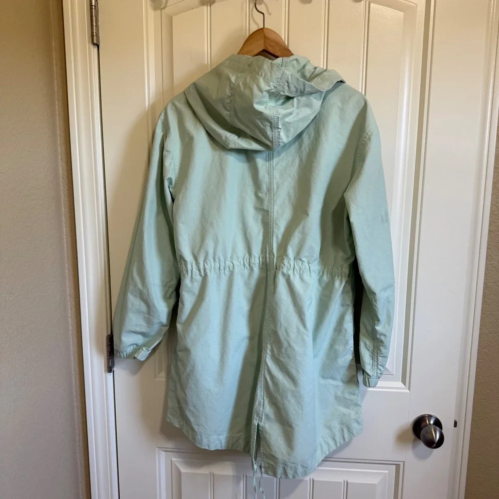 J Crew Women's Hooded Anorak Utility‎ Jacket, Drawstring Waist, Spring Coat - Picture 6 of 8